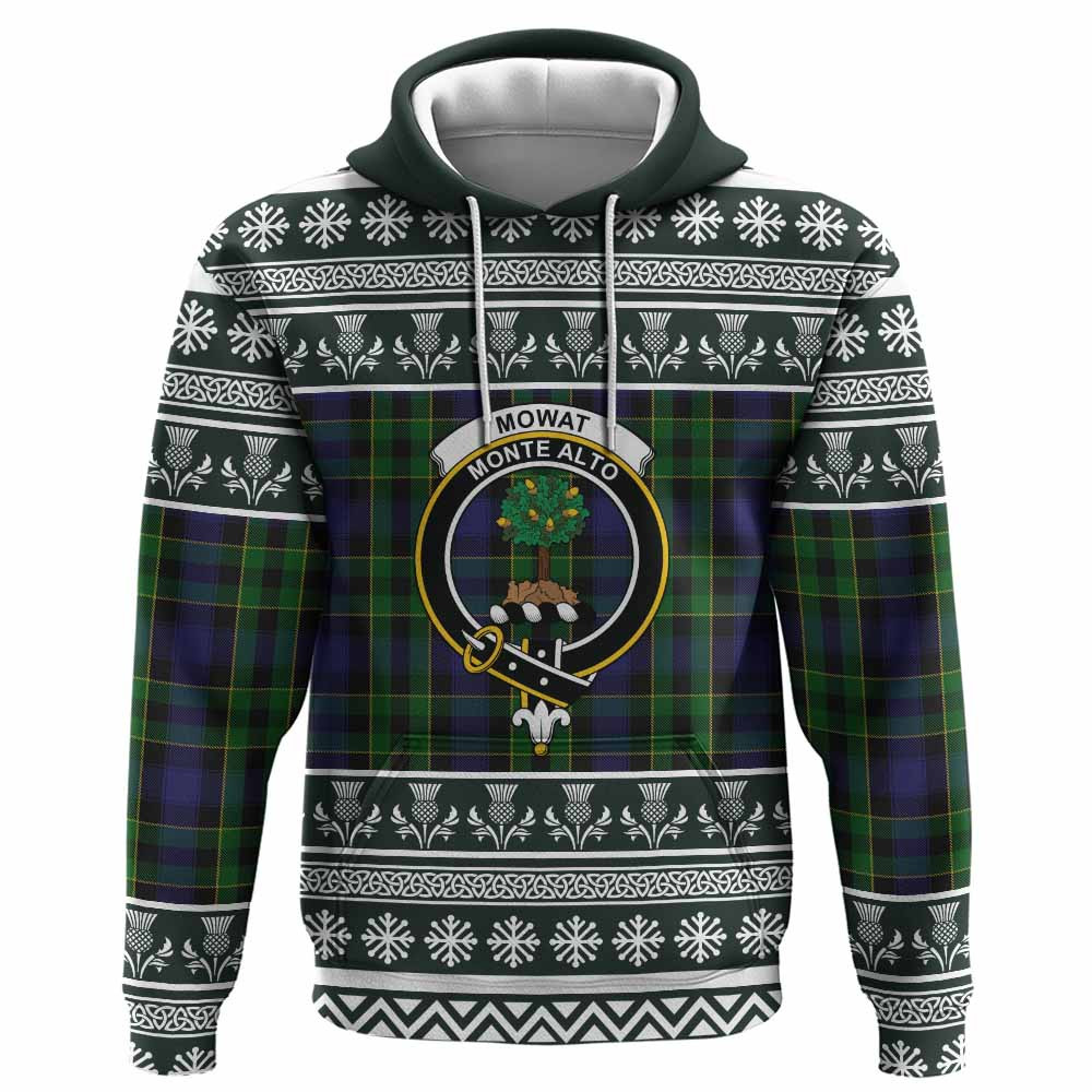 ScotsTee Shop Scottish Mowat Clan Tartan Christmas Ugly Hoodie Family Crest