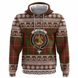 ScotsTee Shop Scottish Hay Clan Tartan Christmas Ugly Hoodie Family Crest