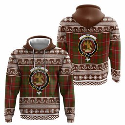 ScotsTee Shop Scottish Hay Clan Tartan Christmas Ugly Hoodie Family Crest