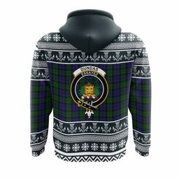 ScotsTee Shop Scottish Dundas Clan Tartan Christmas Ugly Hoodie Family Crest