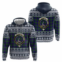 ScotsTee Shop Scottish MacKinlay (McKinlay) Clan Tartan Christmas Ugly Hoodie Family Crest