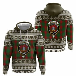 ScotsTee Shop Scottish Middleton Clan Tartan Christmas Ugly Hoodie Family Crest