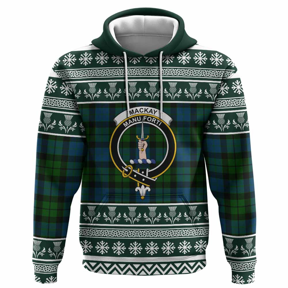 ScotsTee Shop Scottish MacKay (McKay) Clan Tartan Christmas Ugly Hoodie Family Crest