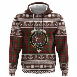 ScotsTee Shop Scottish Innes Clan Tartan Christmas Ugly Hoodie Family Crest