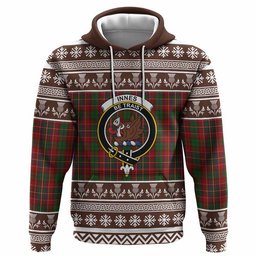 ScotsTee Shop Scottish Innes Clan Tartan Christmas Ugly Hoodie Family Crest