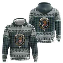 ScotsTee Shop Scottish Melville Clan Tartan Christmas Ugly Hoodie Family Crest