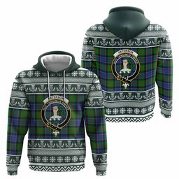 ScotsTee Shop Scottish Paterson Clan Tartan Christmas Ugly Hoodie Family Crest