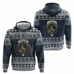 ScotsTee Shop Scottish Strachan Clan Tartan Christmas Ugly Hoodie Family Crest