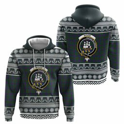 ScotsTee Shop Scottish Wood Clan Tartan Christmas Ugly Hoodie Family Crest