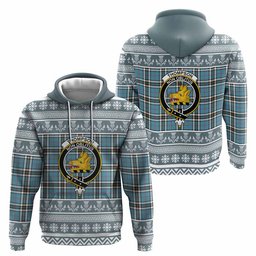 ScotsTee Shop Scottish Thompson (Thomson) Clan Tartan Christmas Ugly Hoodie Family Crest