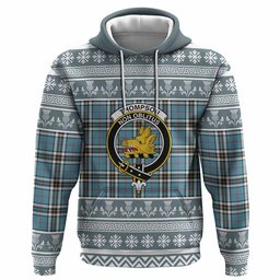 ScotsTee Shop Scottish Thompson (Thomson) Clan Tartan Christmas Ugly Hoodie Family Crest