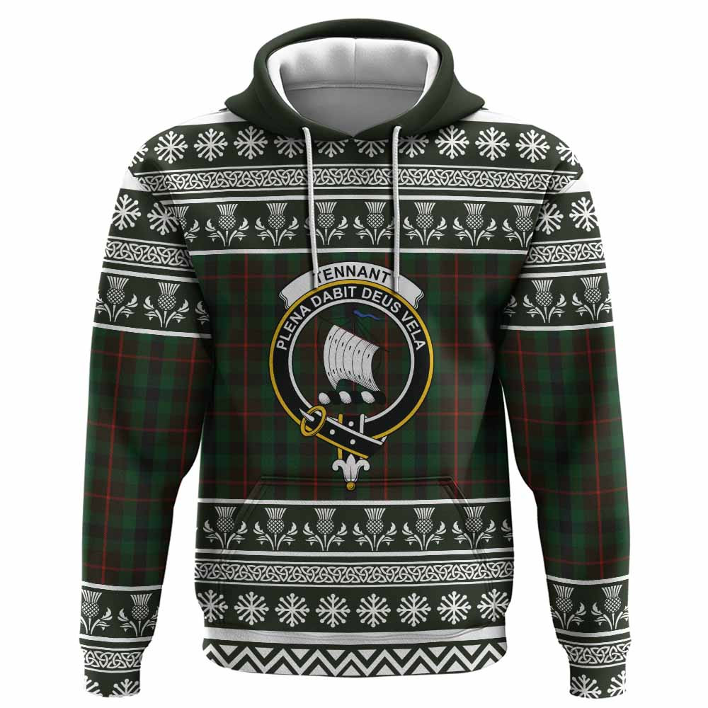 ScotsTee Shop Scottish Tennant Clan Tartan Christmas Ugly Hoodie Family Crest