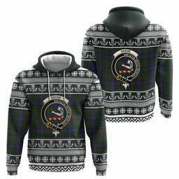 ScotsTee Shop Scottish Skene Clan Tartan Christmas Ugly Hoodie Family Crest