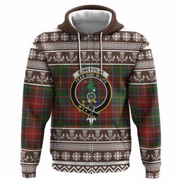 ScotsTee Shop Scottish Somerville Clan Tartan Christmas Ugly Hoodie Family Crest