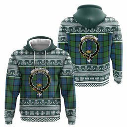 ScotsTee Shop Scottish Stirling Clan Tartan Christmas Ugly Hoodie Family Crest