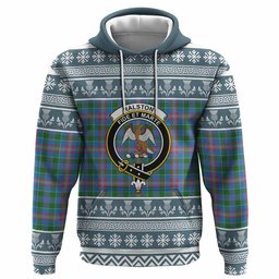 ScotsTee Shop Scottish Ralston Clan Tartan Christmas Ugly Hoodie Family Crest
