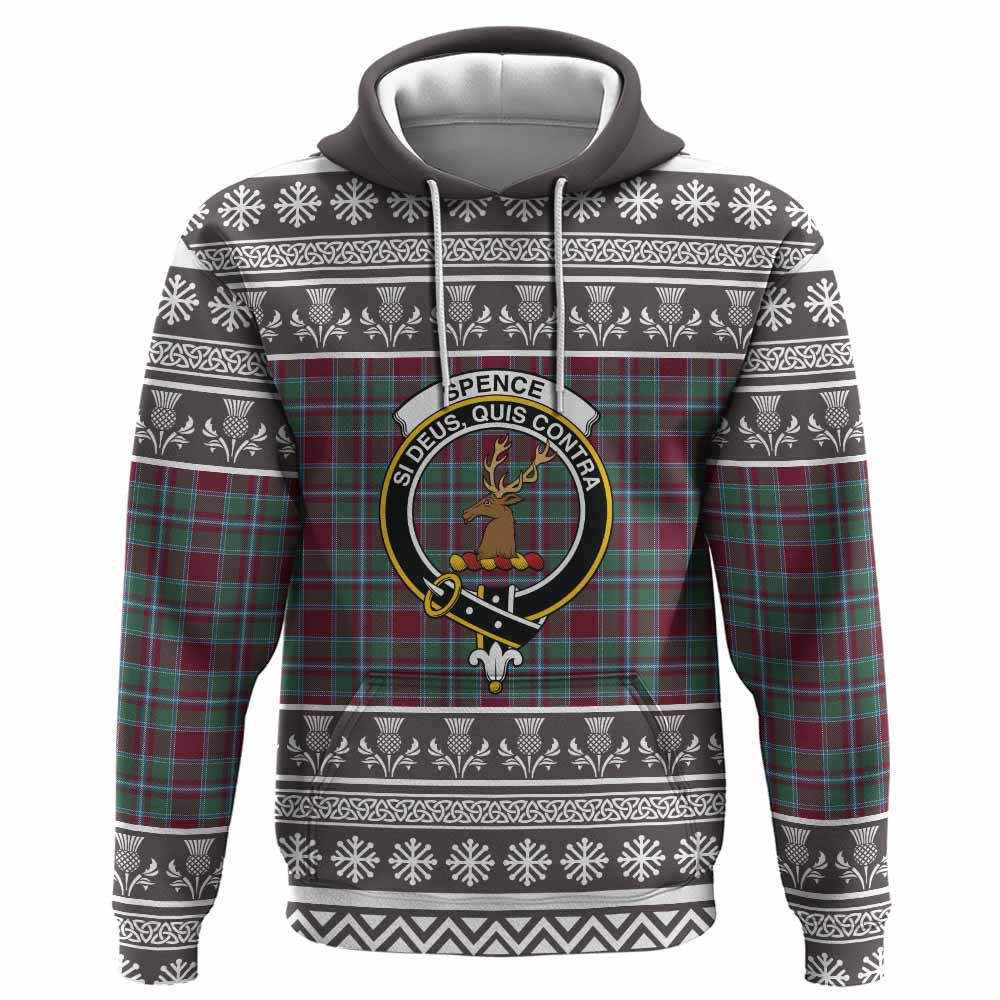 ScotsTee Shop Scottish Spence (Spens) Clan Tartan Christmas Ugly Hoodie Family Crest