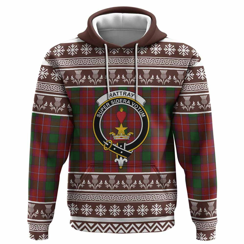ScotsTee Shop Scottish Rattray Clan Tartan Christmas Ugly Hoodie Family Crest