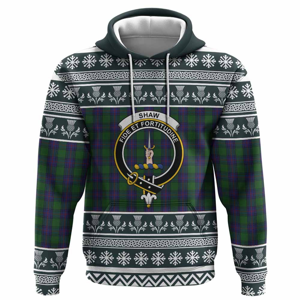 ScotsTee Shop Scottish Shaw Clan Tartan Christmas Ugly Hoodie Family Crest