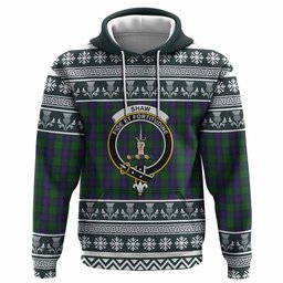 ScotsTee Shop Scottish Shaw Clan Tartan Christmas Ugly Hoodie Family Crest