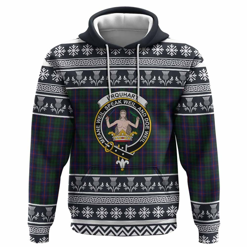 ScotsTee Shop Scottish Urquhart Clan Tartan Christmas Ugly Hoodie Family Crest