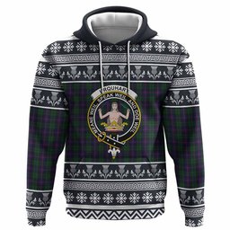 ScotsTee Shop Scottish Urquhart Clan Tartan Christmas Ugly Hoodie Family Crest