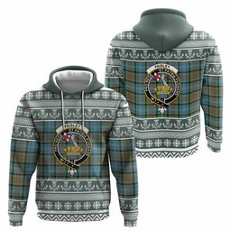 ScotsTee Shop Scottish Paisley Clan Tartan Christmas Ugly Hoodie Family Crest