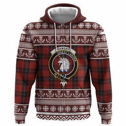 ScotsTee Shop Scottish Ramsay Clan Tartan Christmas Ugly Hoodie Family Crest