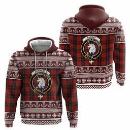 ScotsTee Shop Scottish Ramsay Clan Tartan Christmas Ugly Hoodie Family Crest