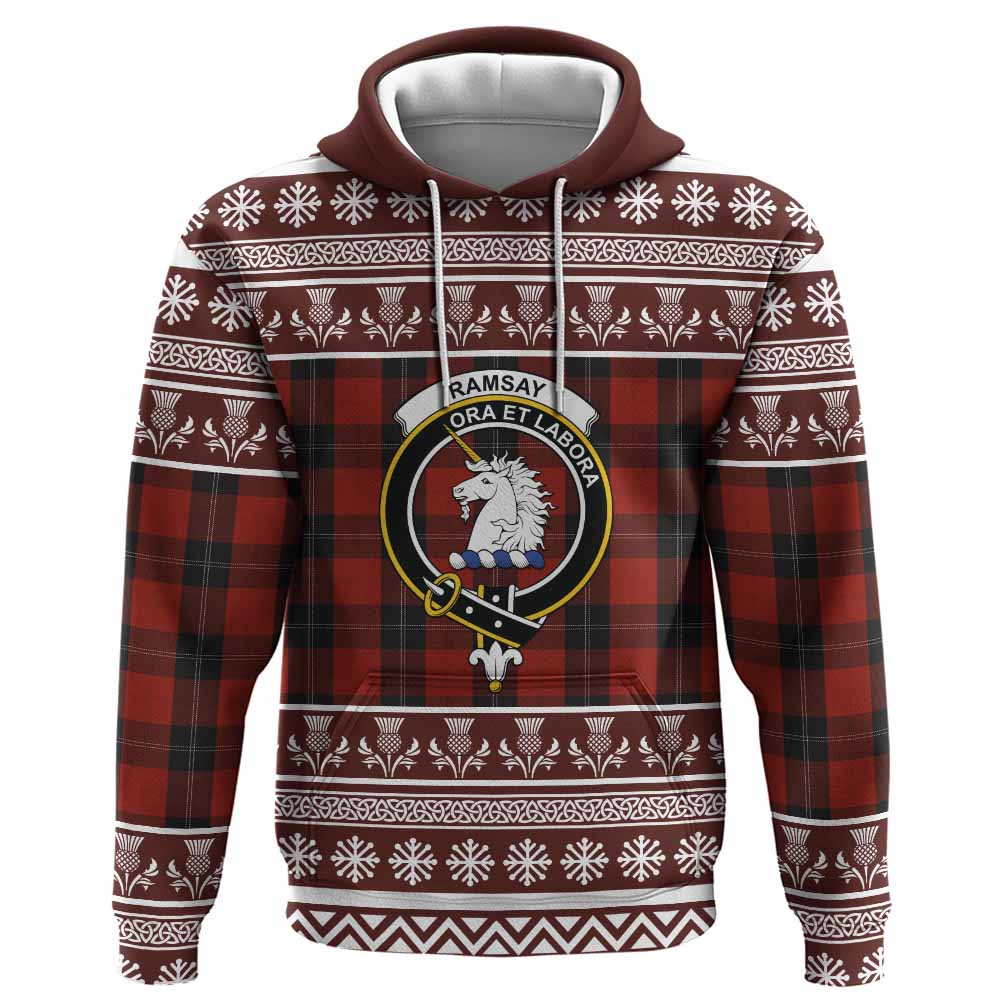 ScotsTee Shop Scottish Ramsay Clan Tartan Christmas Ugly Hoodie Family Crest