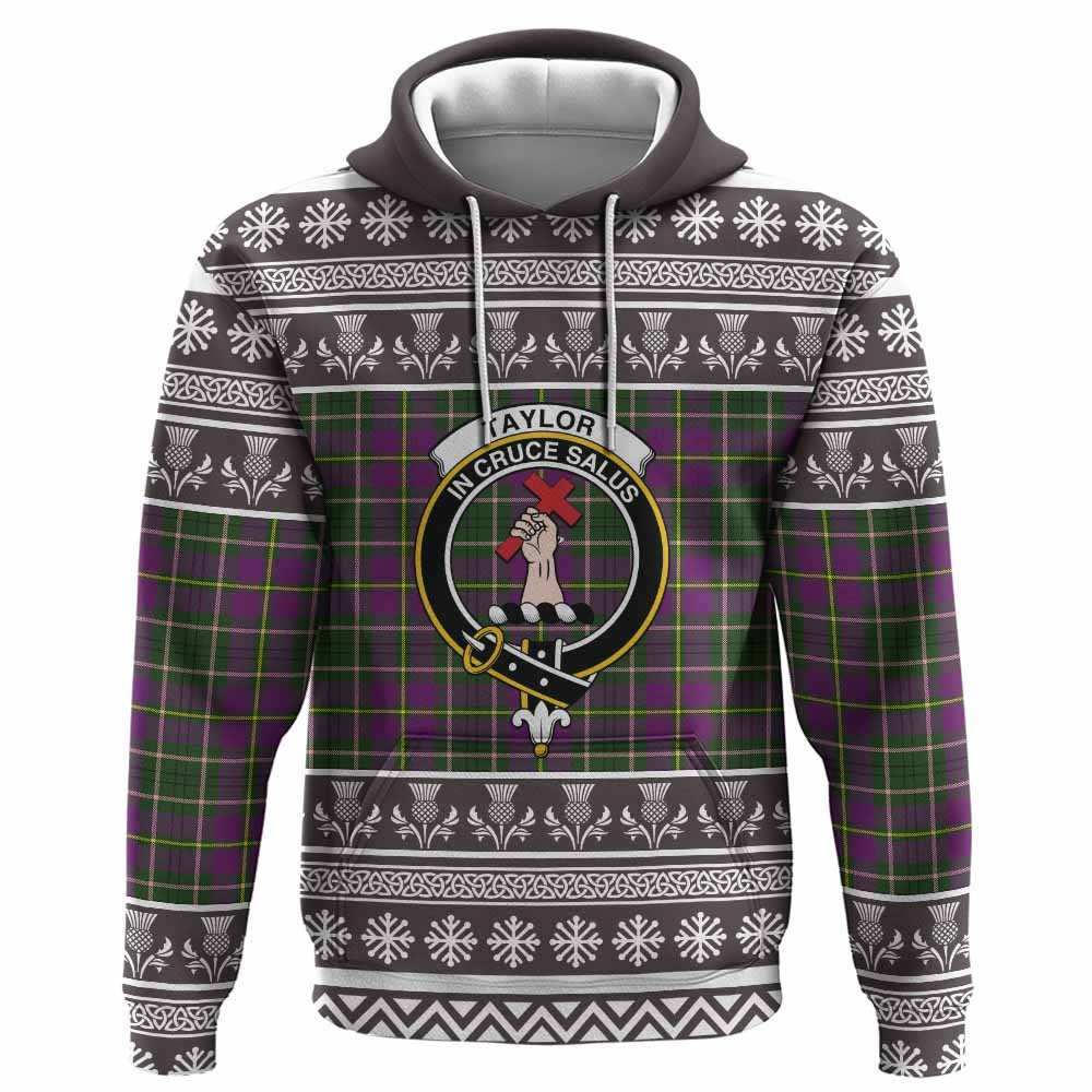 ScotsTee Shop Scottish Taylor (Tailyour) Clan Tartan Christmas Ugly Hoodie Family Crest
