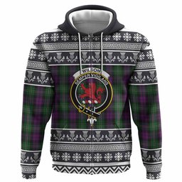 ScotsTee Shop Scottish Wilson Clan Tartan Christmas Ugly Hoodie Family Crest