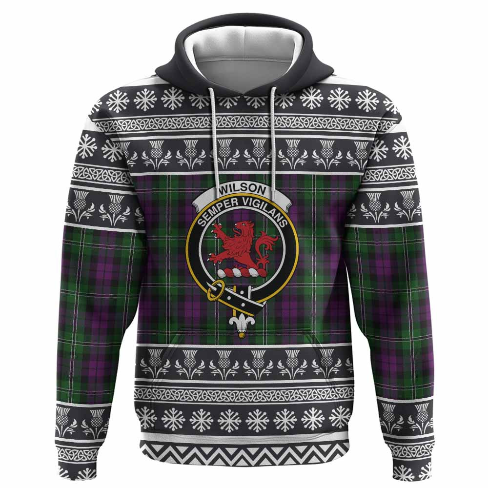 ScotsTee Shop Scottish Wilson Clan Tartan Christmas Ugly Hoodie Family Crest