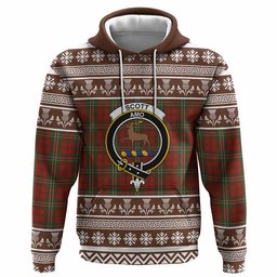 ScotsTee Shop Scottish Scott Clan Tartan Christmas Ugly Hoodie Family Crest