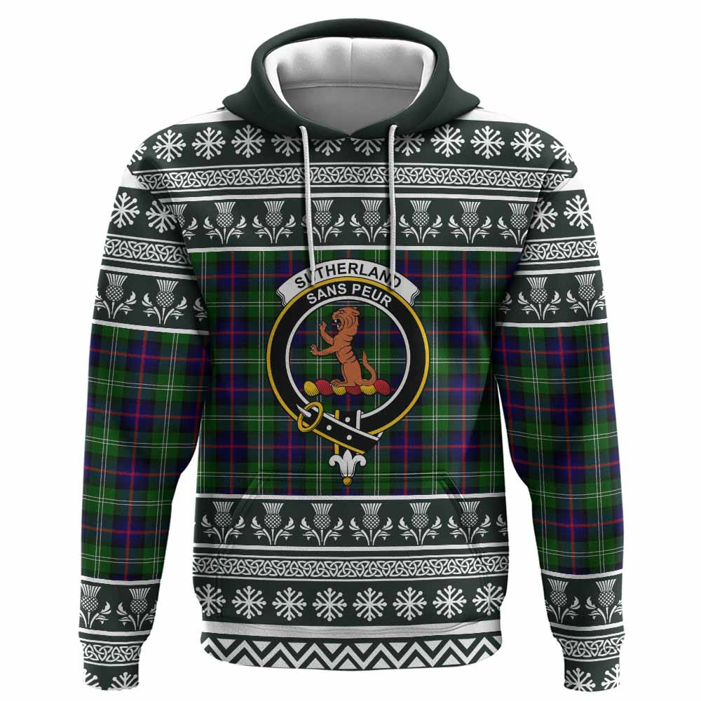 ScotsTee Shop Scottish Sutherland Clan Tartan Christmas Ugly Hoodie Family Crest