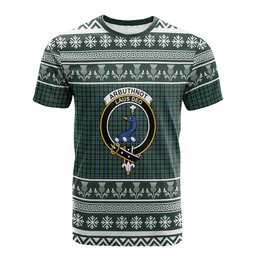 ScotsTee Shop Scottish Arbuthnot Clan Tartan Christmas Ugly T-shirt Family Crest