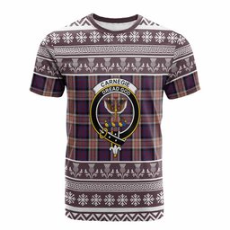ScotsTee Shop Scottish Carnegie Clan Tartan Christmas Ugly T-shirt Family Crest