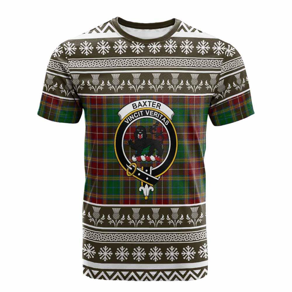 ScotsTee Shop Scottish Baxter Clan Tartan Christmas Ugly T-shirt Family Crest