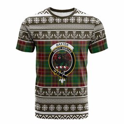 ScotsTee Shop Scottish Baxter Clan Tartan Christmas Ugly T-shirt Family Crest