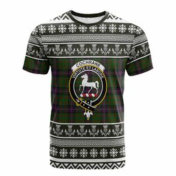 ScotsTee Shop Scottish Cochrane Clan Tartan Christmas Ugly T-shirt Family Crest