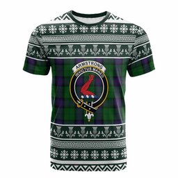 ScotsTee Shop Scottish Armstrong Clan Tartan Christmas Ugly T-shirt Family Crest