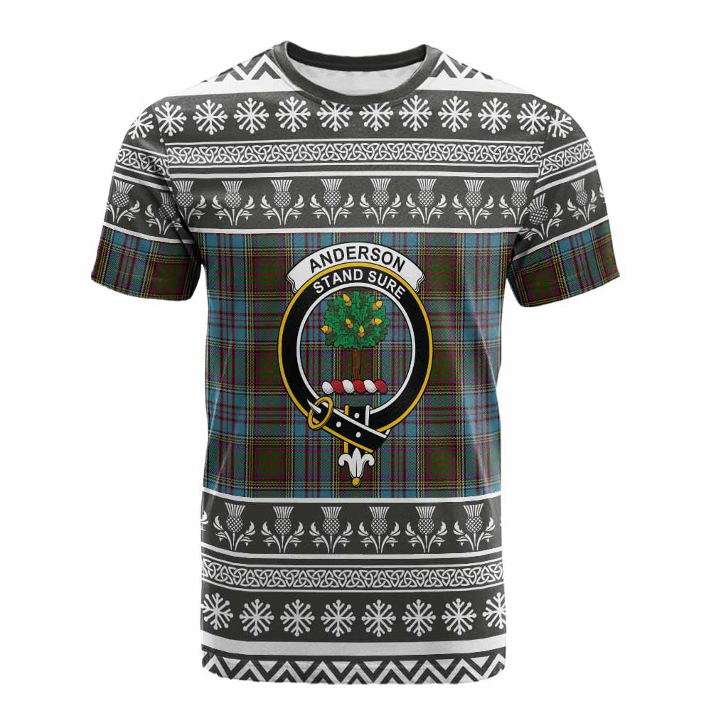 ScotsTee Shop Scottish Anderson Clan Tartan Christmas Ugly T-shirt Family Crest