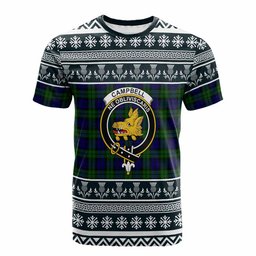 ScotsTee Shop Scottish Campbell Clan Tartan Christmas Ugly T-shirt Family Crest