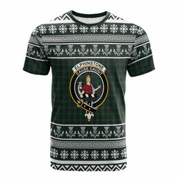 ScotsTee Shop Scottish Elphinstone Clan Tartan Christmas Ugly T-shirt Family Crest
