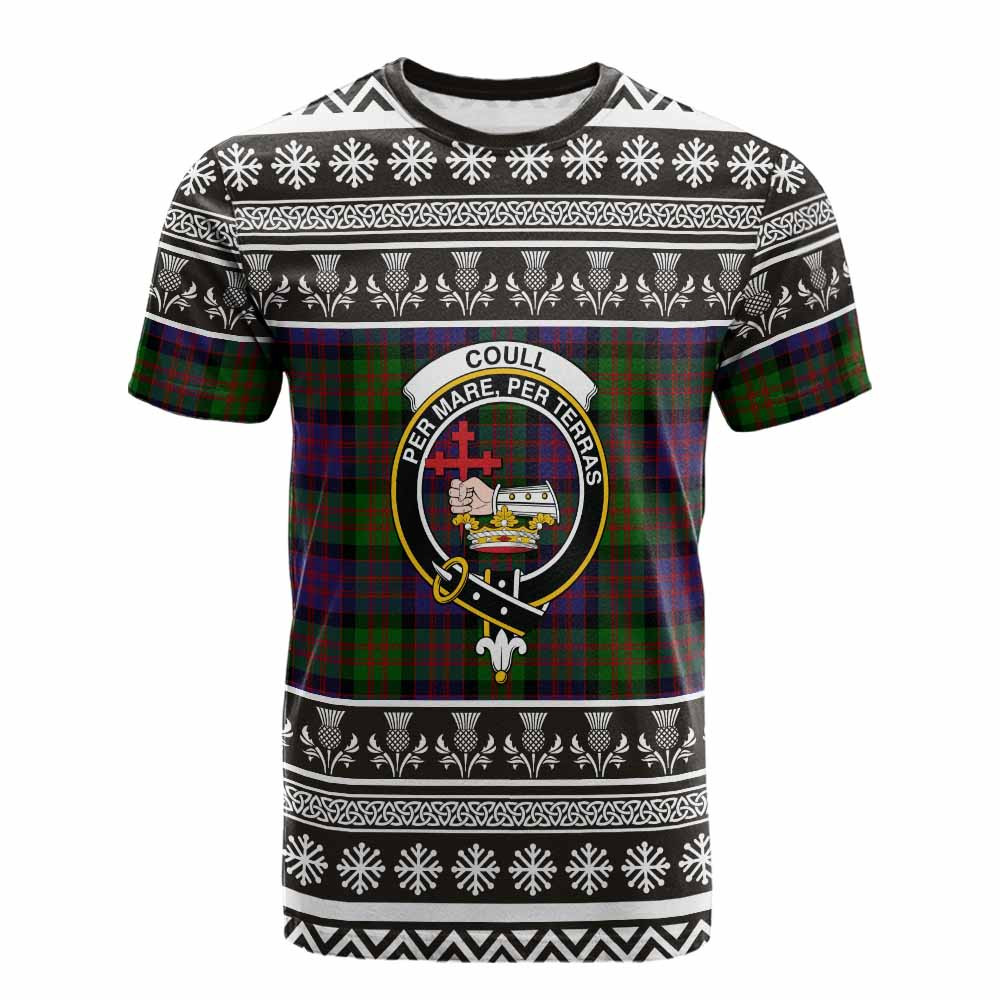 ScotsTee Shop Scottish Coull Clan Tartan Christmas Ugly T-shirt Family Crest