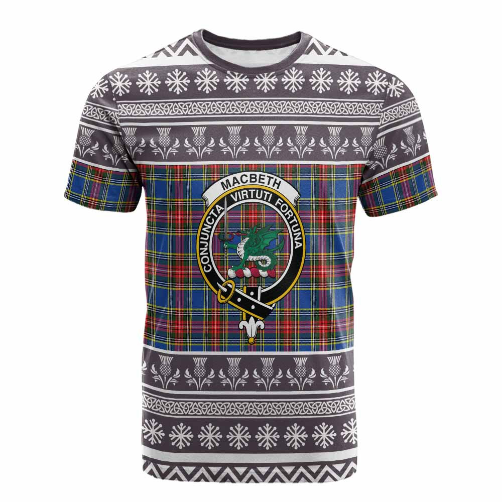 ScotsTee Shop Scottish MacBeth (McBeth) Clan Tartan Christmas Ugly T-shirt Family Crest