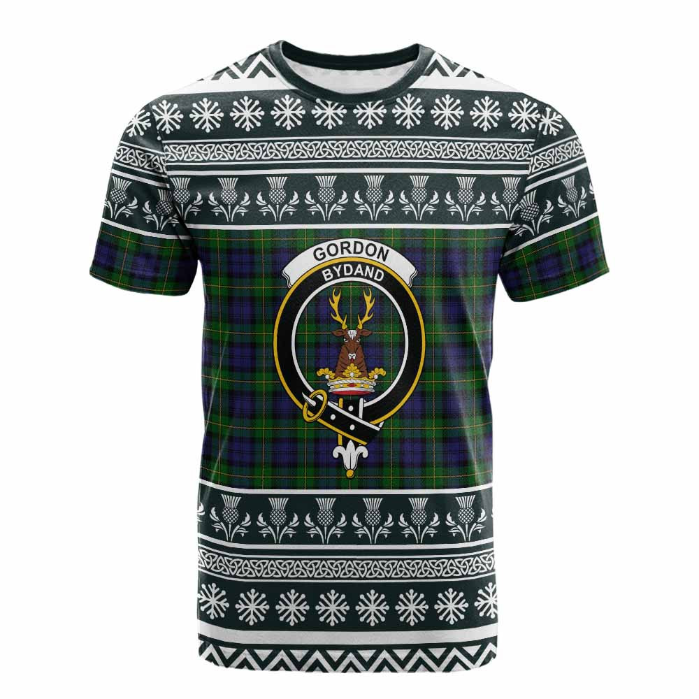 ScotsTee Shop Scottish Gordon Clan Tartan Christmas Ugly T-shirt Family Crest