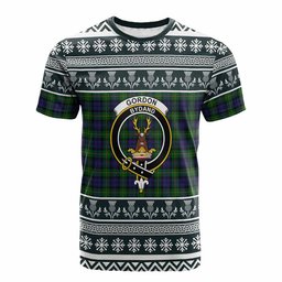 ScotsTee Shop Scottish Gordon Clan Tartan Christmas Ugly T-shirt Family Crest