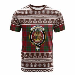 ScotsTee Shop Scottish Drummond Clan Tartan Christmas Ugly T-shirt Family Crest