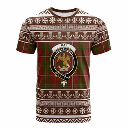 ScotsTee Shop Scottish Hay Clan Tartan Christmas Ugly T-shirt Family Crest